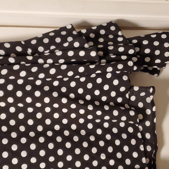 ROMACCI Black & White pocka dot shirt with ruffle arms - Picture 3 of 12